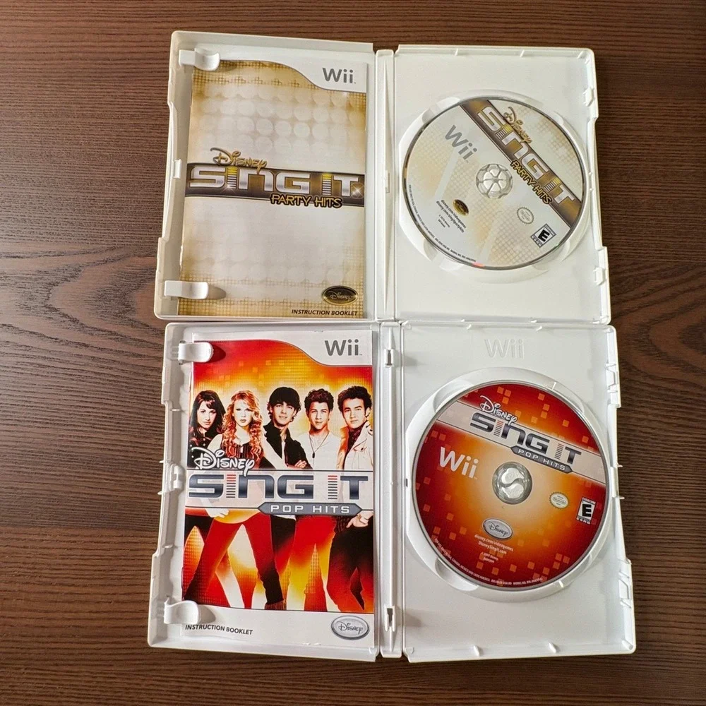 Nintendo Wii Game Lot of 7 Just‎ Dance DJ Hero Disney Sing It Namco Good Bundle